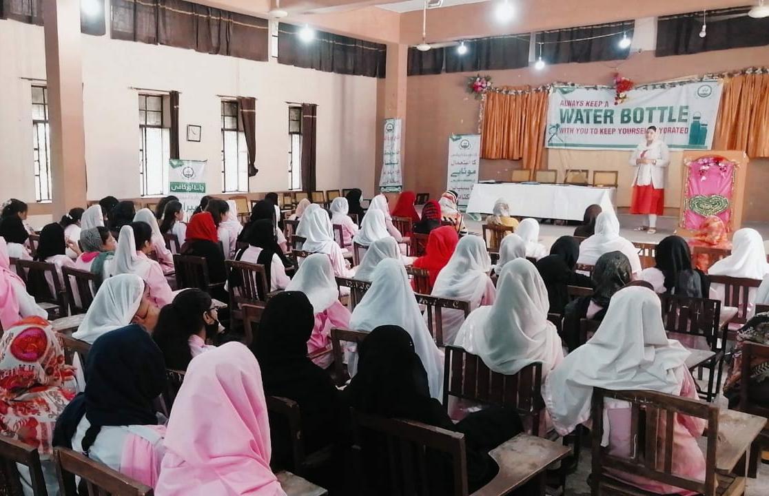 Nutrition Awareness Seminar and Assessment Camp at Fatima Jinnah College, Faisalabad